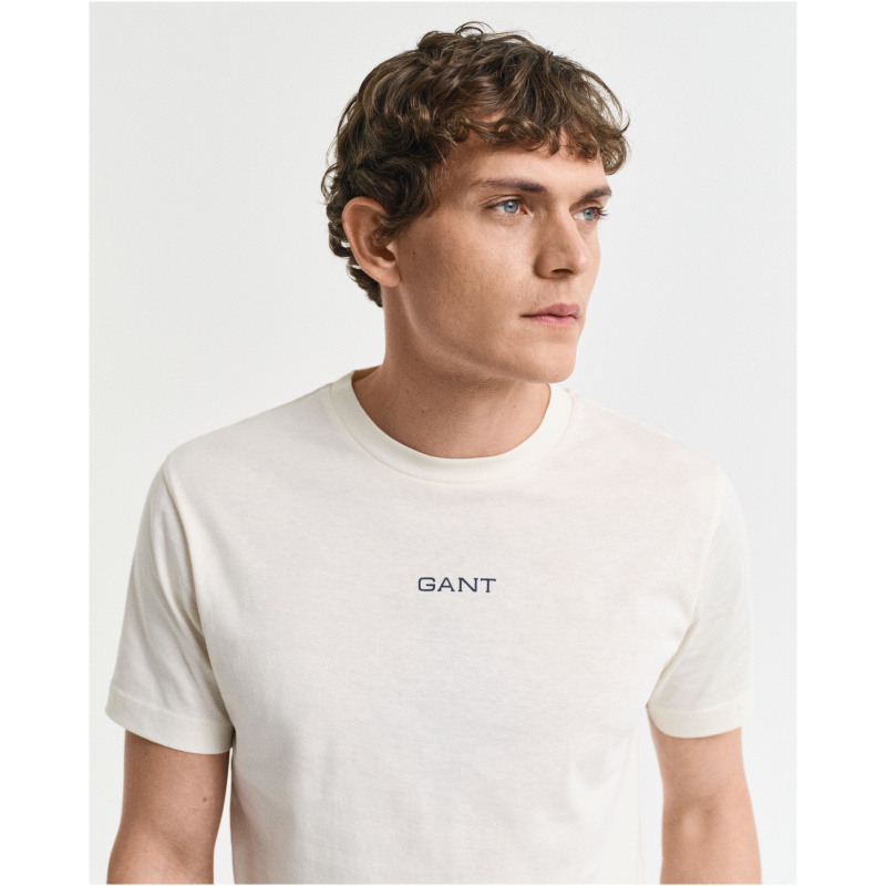GANT Graphic t-shirt cream